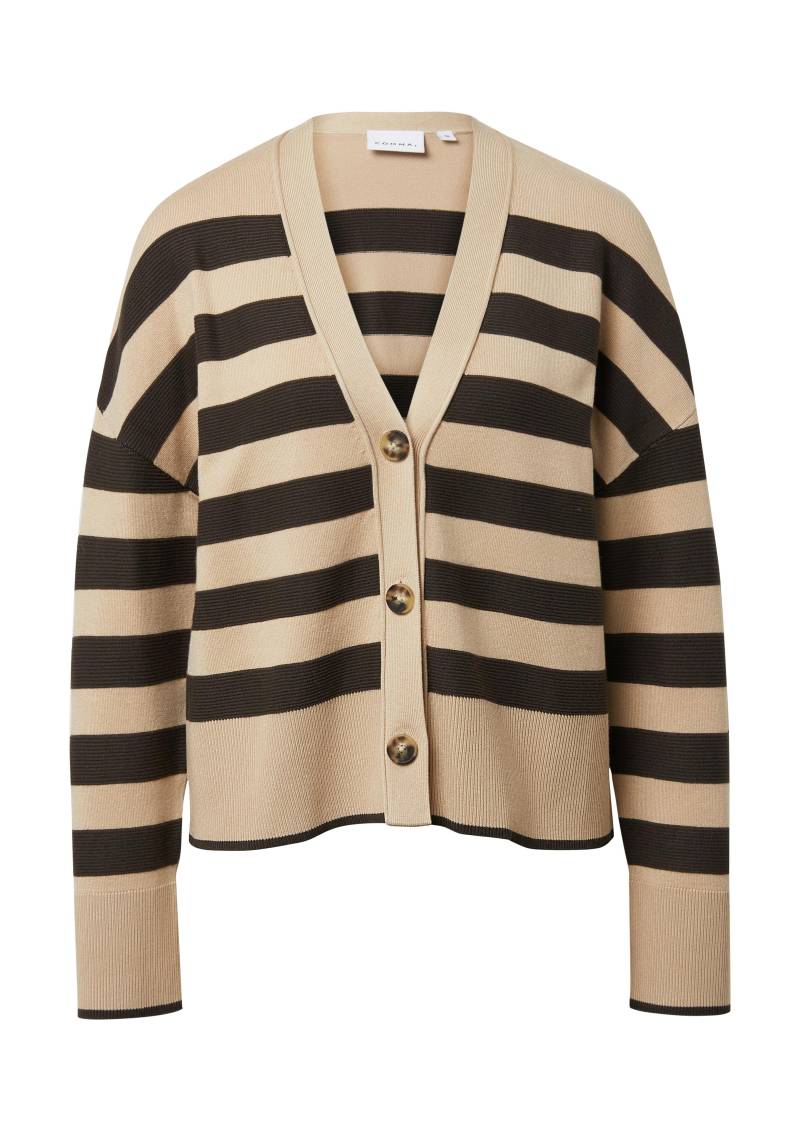 comma - Strickjacke beige|schwarz - Gr. - 34 von comma