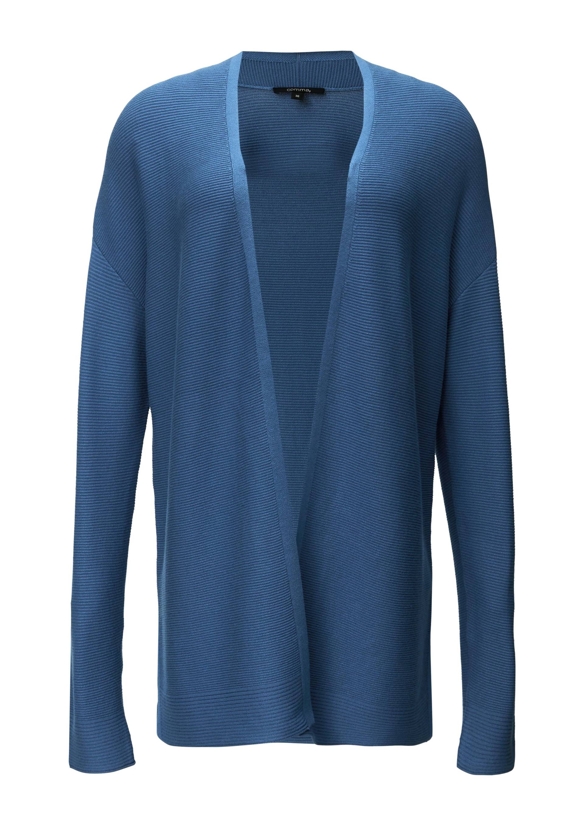 comma - Strickjacke blau - Gr. - 36 von comma