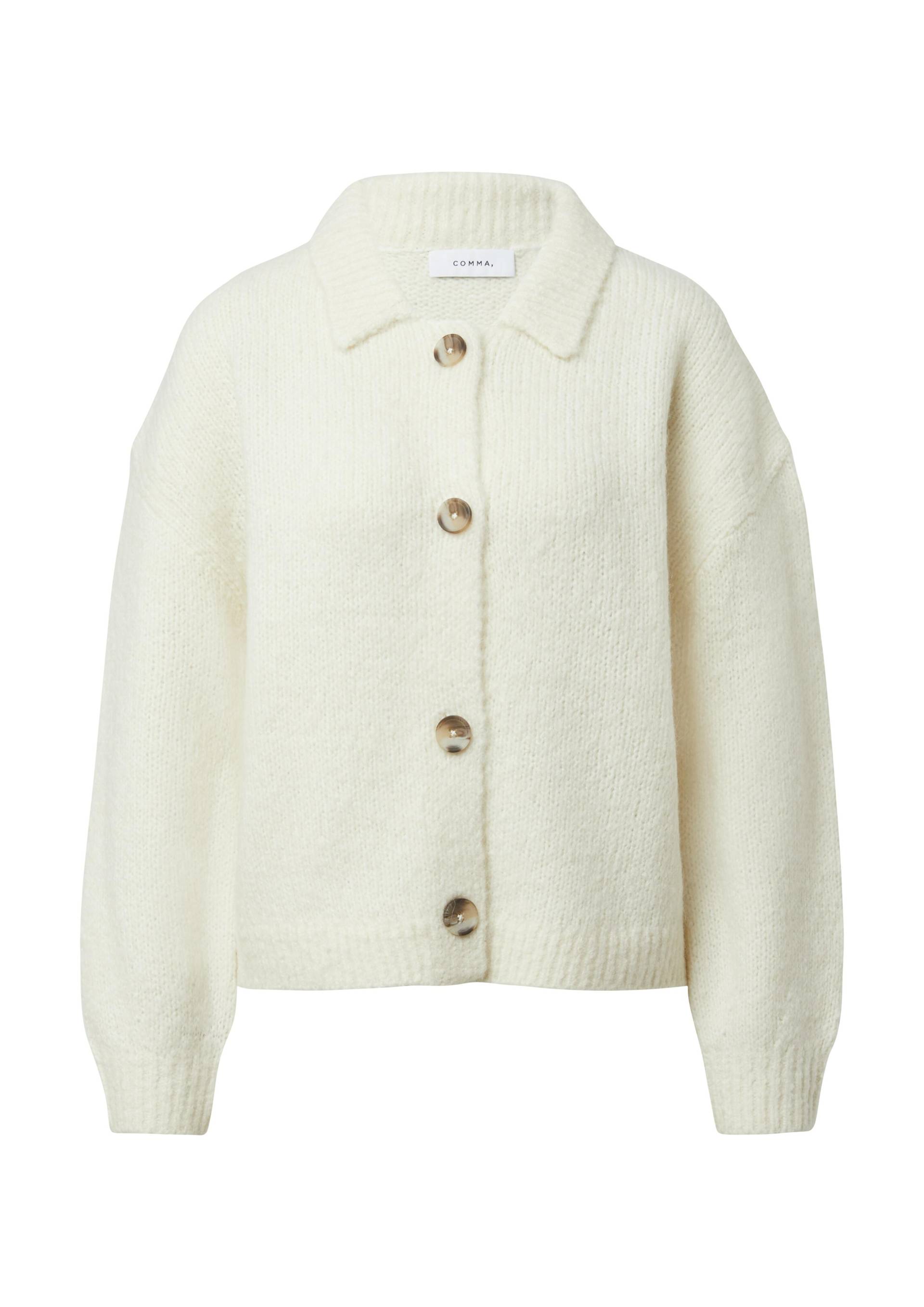 comma - Strickjacke creme - Gr. - S von comma