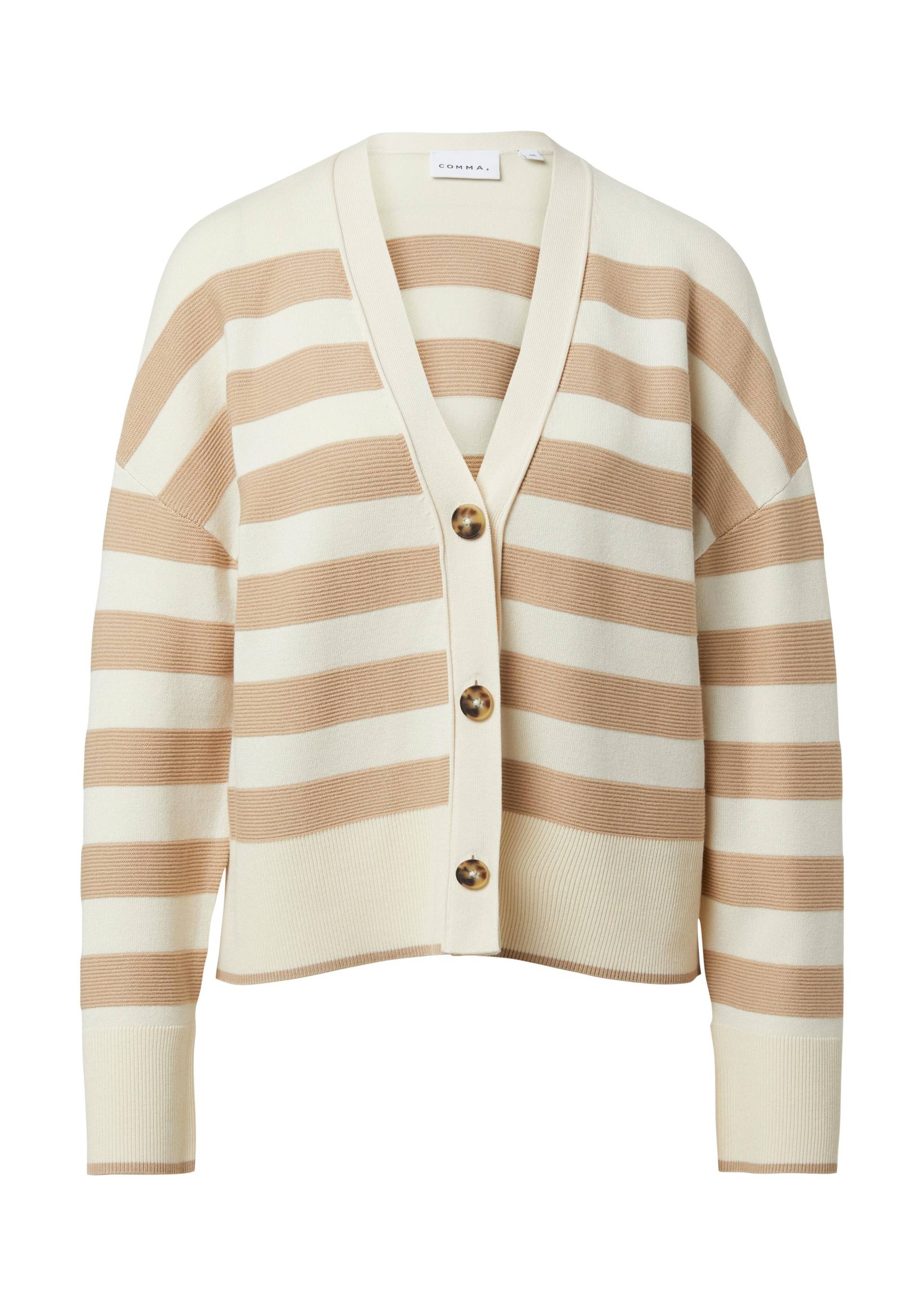 comma - Strickjacke creme|beige - Gr. - 44 von comma