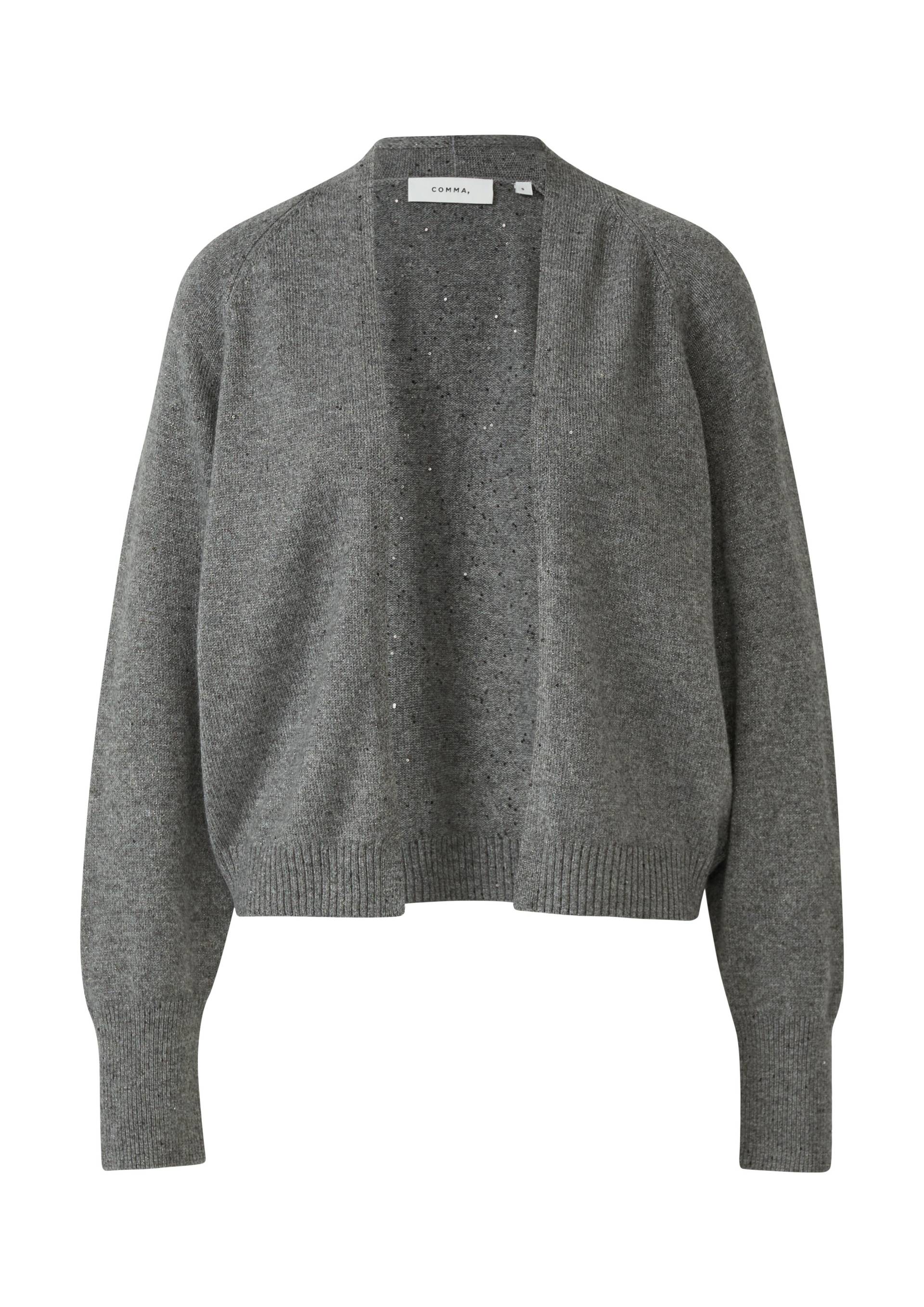 comma - Strickjacke grau - Gr. - L von comma