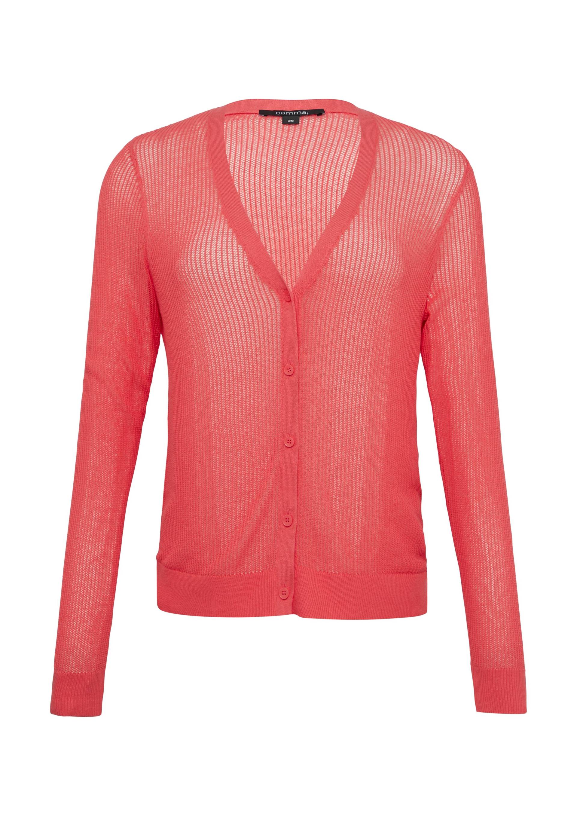 comma - Strickjacke pink - Gr. - 40 von comma