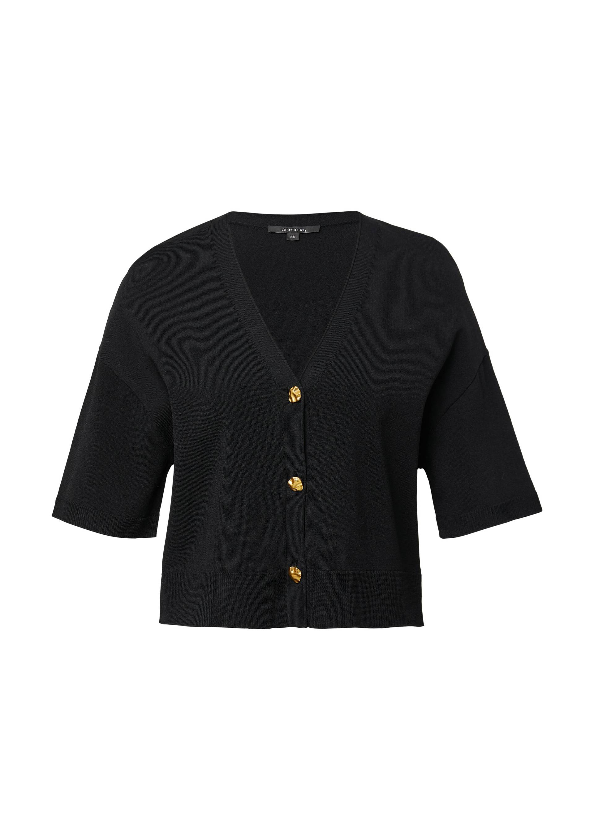 comma - Strickjacke schwarz - Gr. - 46 von comma