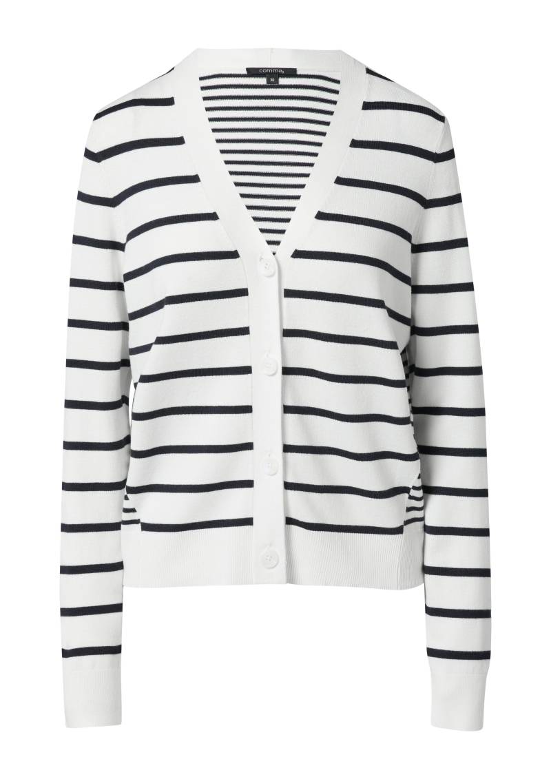 comma - Strickjacke weiß - Gr. - 44 von comma