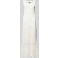 comma Strickkleid mit Rundhalsausschnitt in Offwhite, Größe 42 von comma
