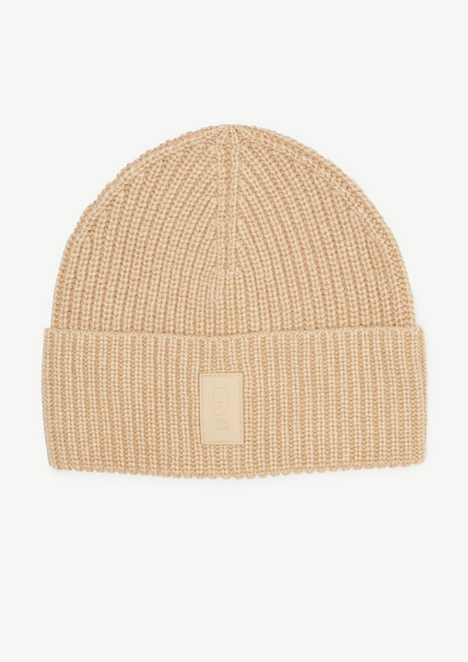 comma Strickmütze Mütze Strickmütze mit Label-Patch von comma