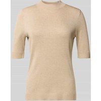 comma Strickpullover aus Viskose-Mix mit 1/2-Arm in Sand, Größe 36 von comma