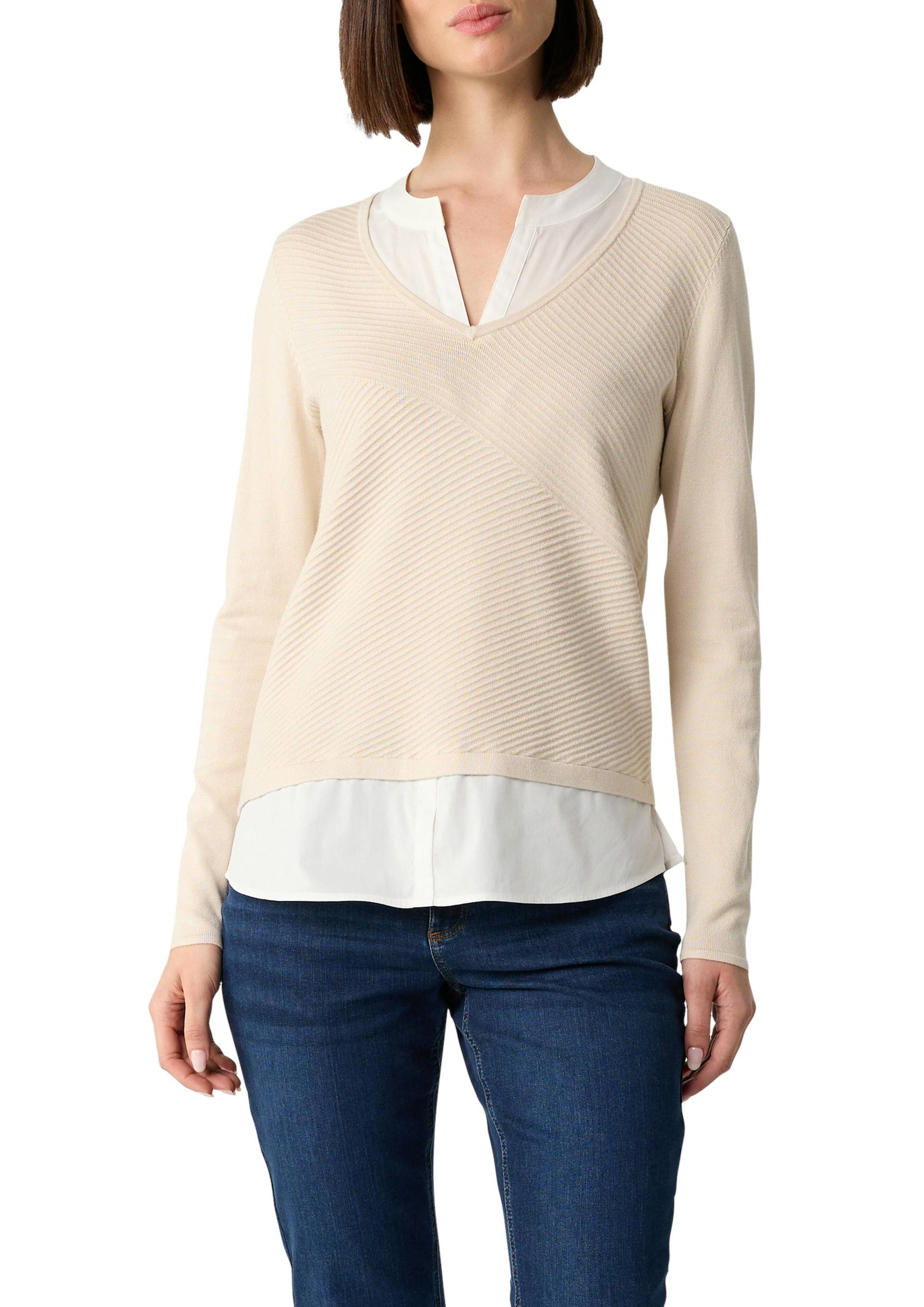 comma - Strickpullover beige - Gr. - 36 von comma