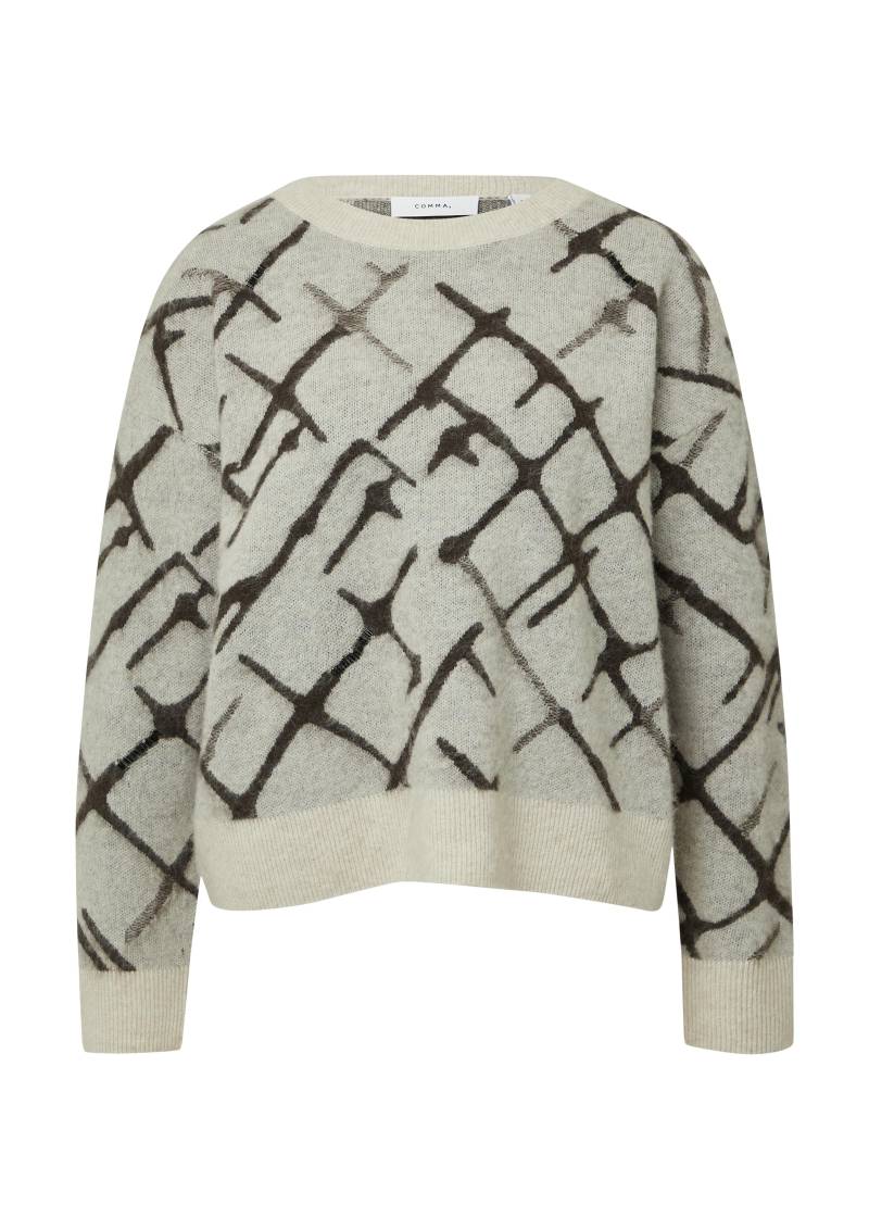 comma - Strickpullover beige - Gr. - 36 von comma