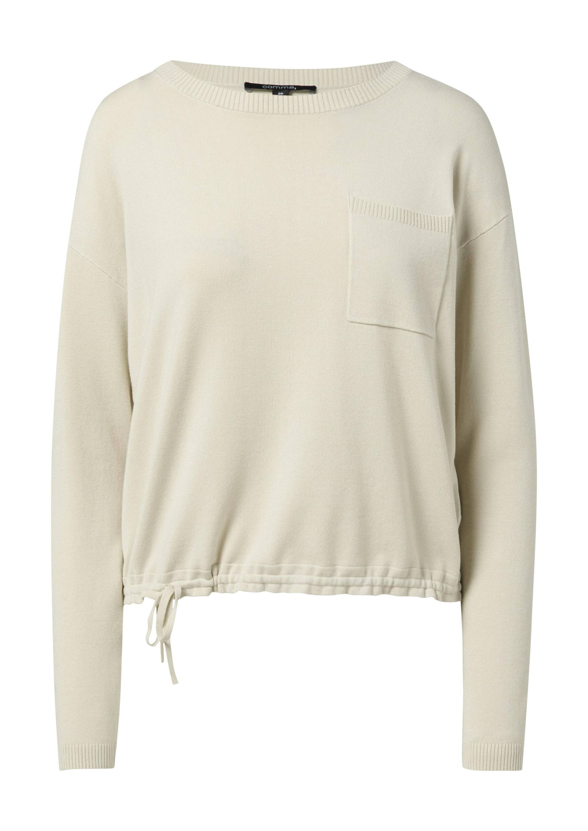 comma - Strickpullover beige - Gr. - 38 von comma