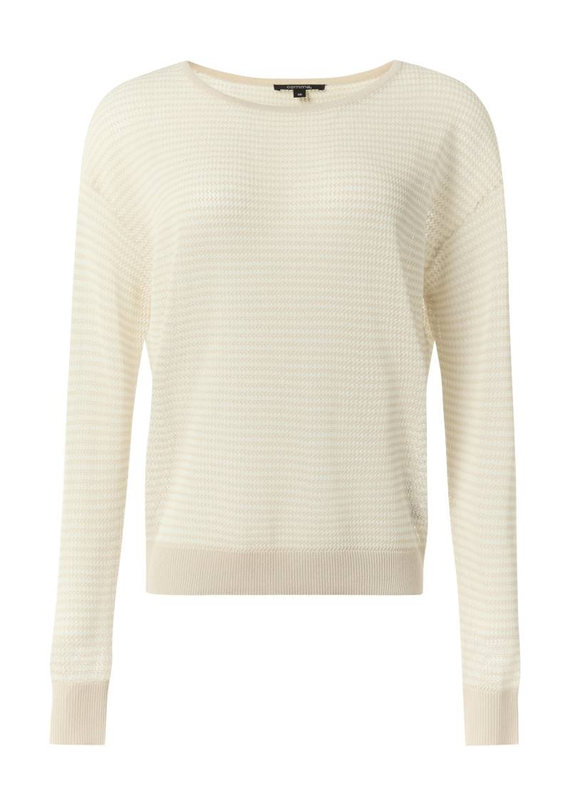 comma - Strickpullover beige|creme - Gr. - 40 von comma