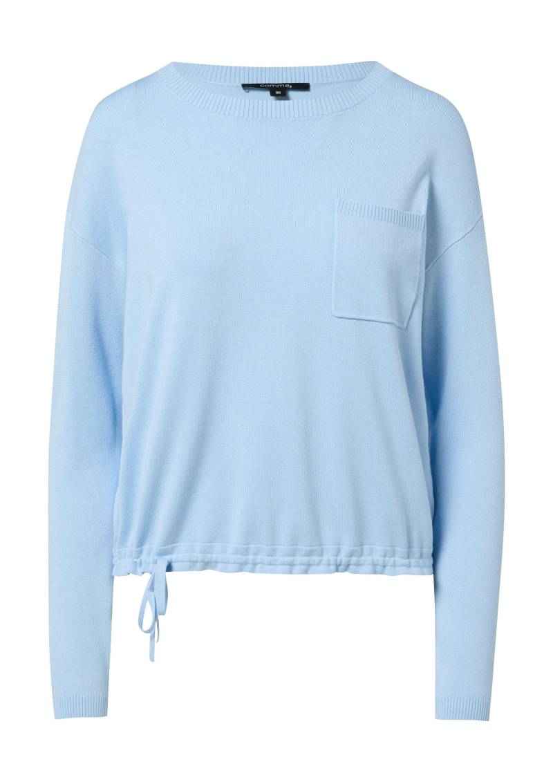 comma - Strickpullover blau - Gr. - 34 von comma