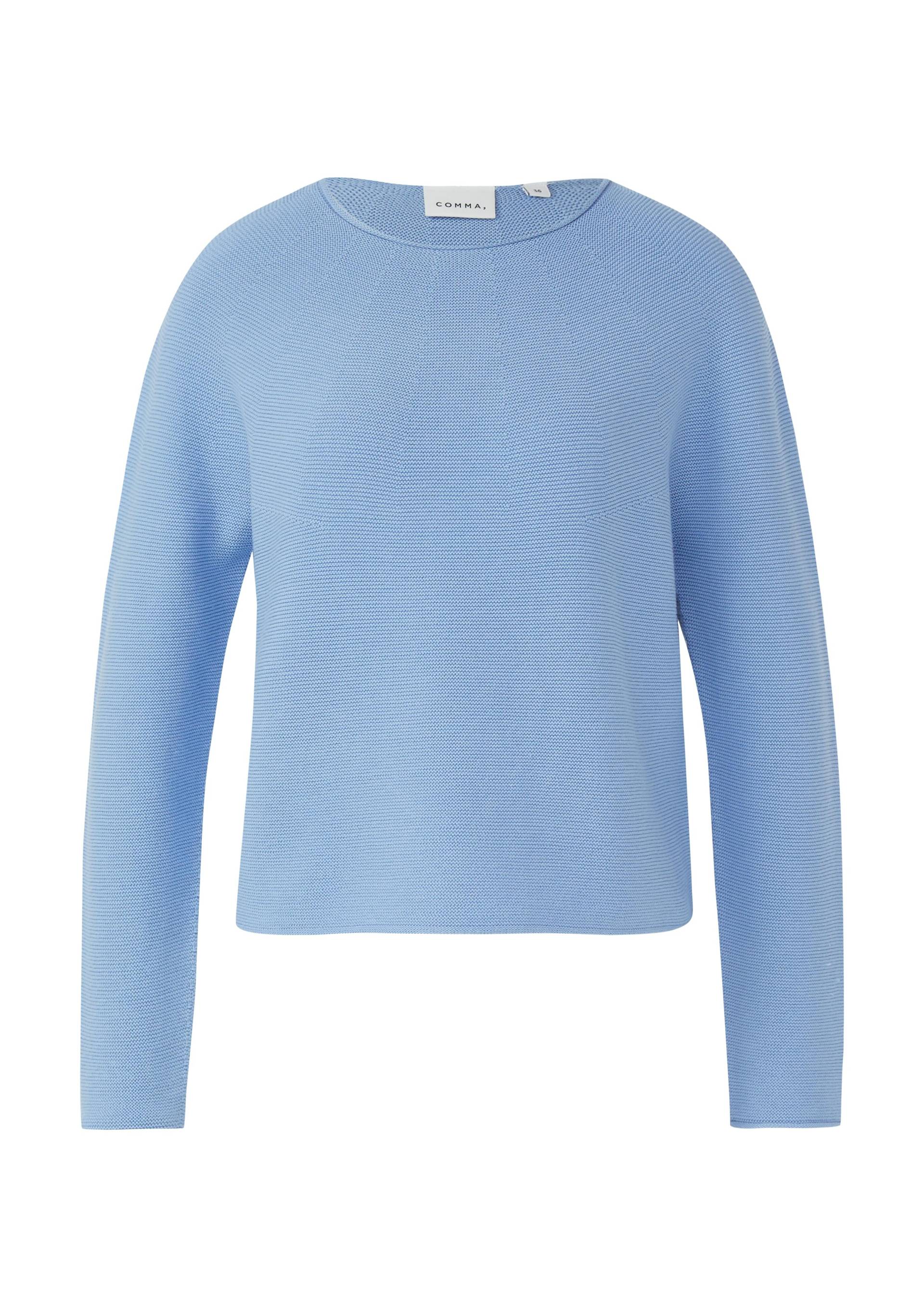 comma - Strickpullover blau - Gr. - 40 von comma