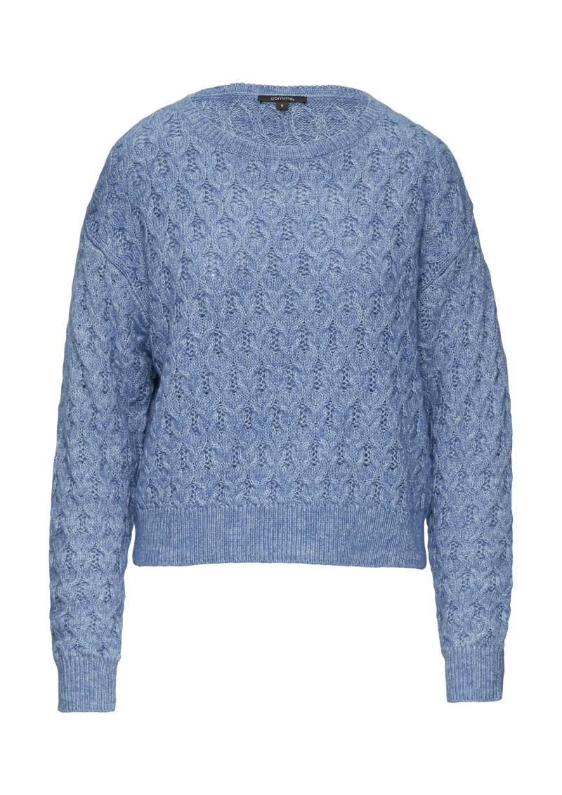 comma - Strickpullover blau - Gr. - S von comma