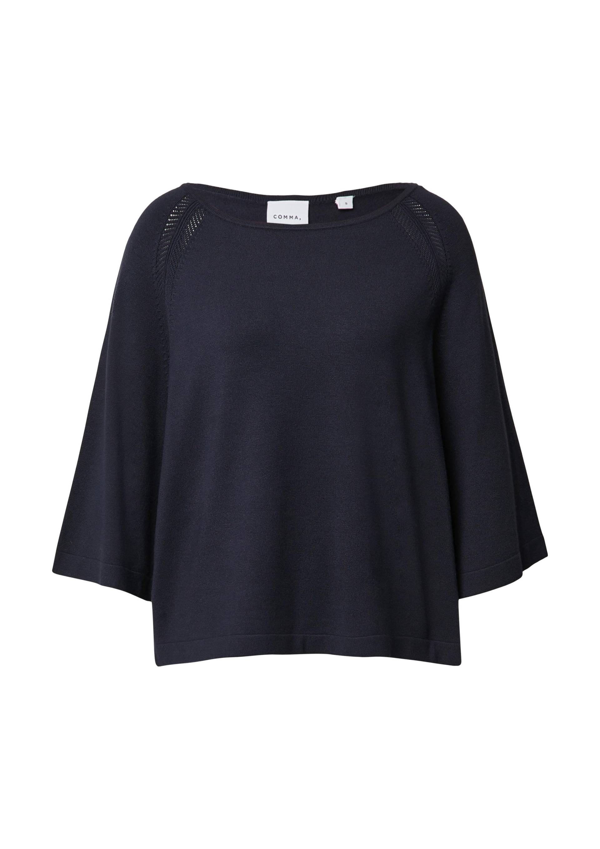 comma - Strickpullover blau - Gr. - XS von comma