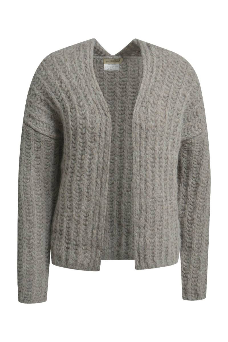 Smith&Soul - Short Open Cardigan beige melange - Gr. - XS von Smith&Soul