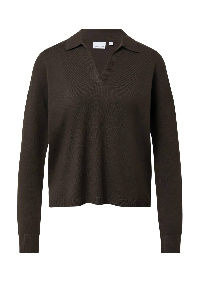 comma - Strickpullover braun - Gr. - 44 von comma