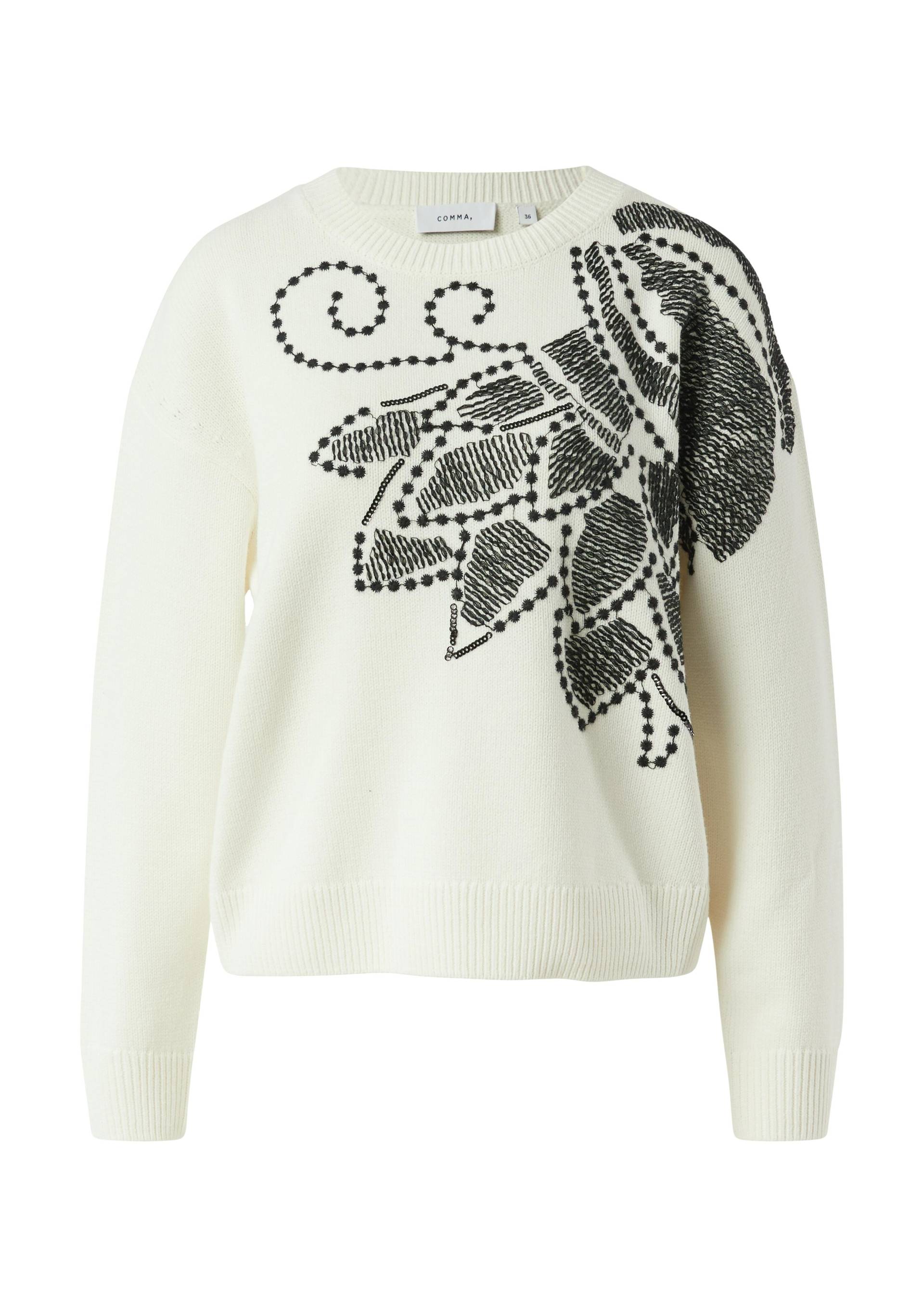 comma - Strickpullover creme - Gr. - 36 von comma