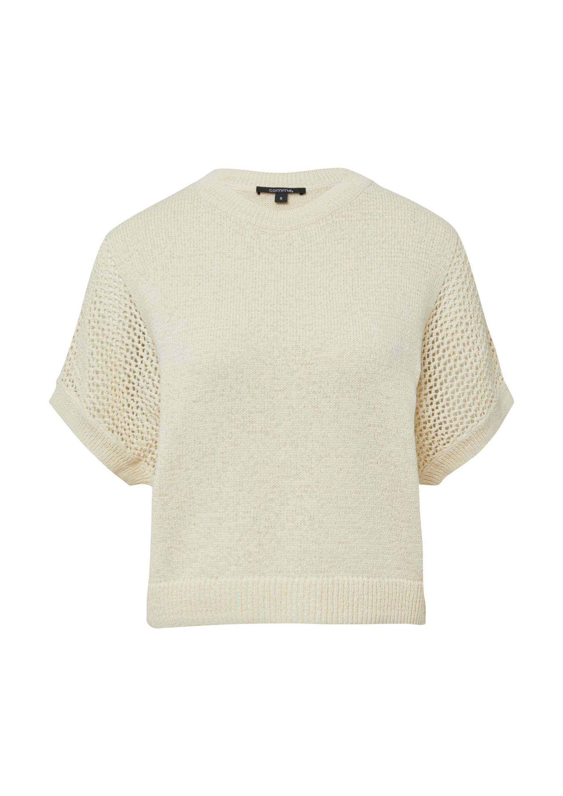 comma - Strickpullover creme - Gr. - XL von comma