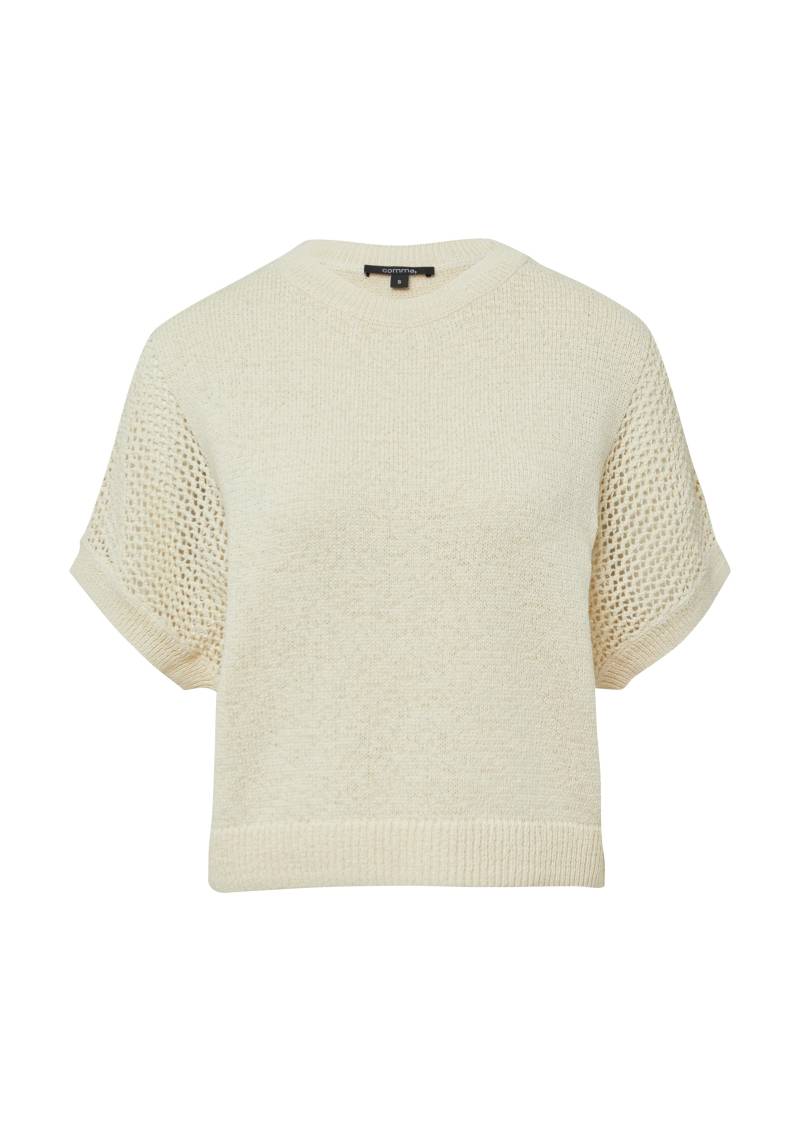 comma - Strickpullover creme - Gr. - XL von comma