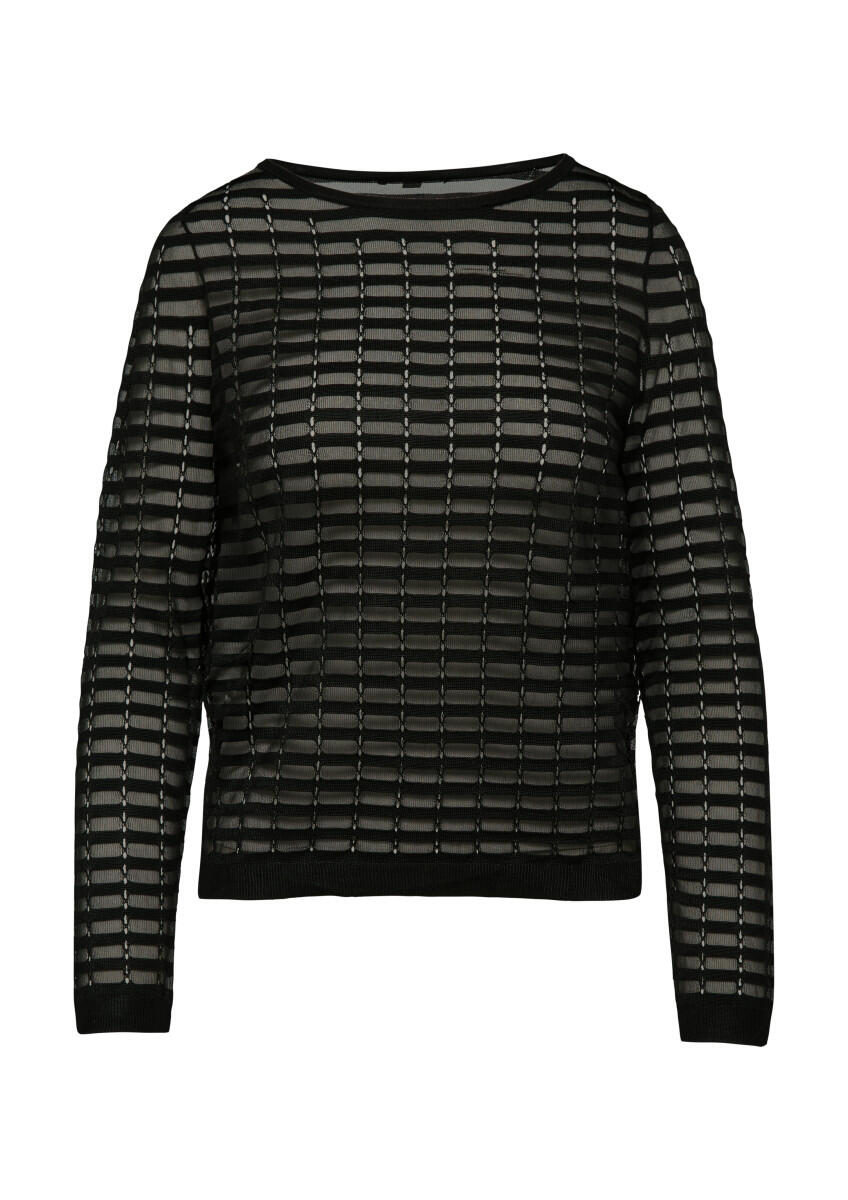 comma - Strickpullover im Slim-Fit schwarz - Gr. - 34 von comma