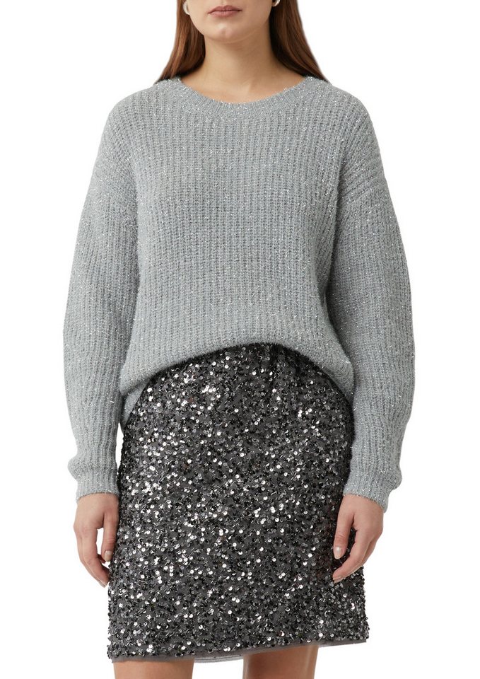 comma Strickpullover mit Glitzerfäden von comma