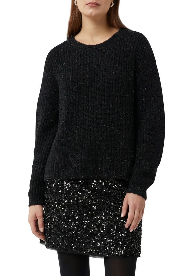 comma Strickpullover mit Glitzerfäden von comma