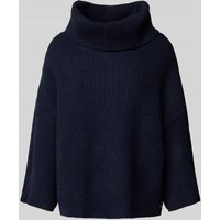comma Strickpullover mit Rollkragen in Marine, Größe 1 von comma