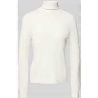 comma Strickpullover mit Rollkragen in Weiss, Größe 36 von comma