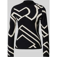 comma Strickpullover mit Turtleneck in Black, Größe 44 von comma