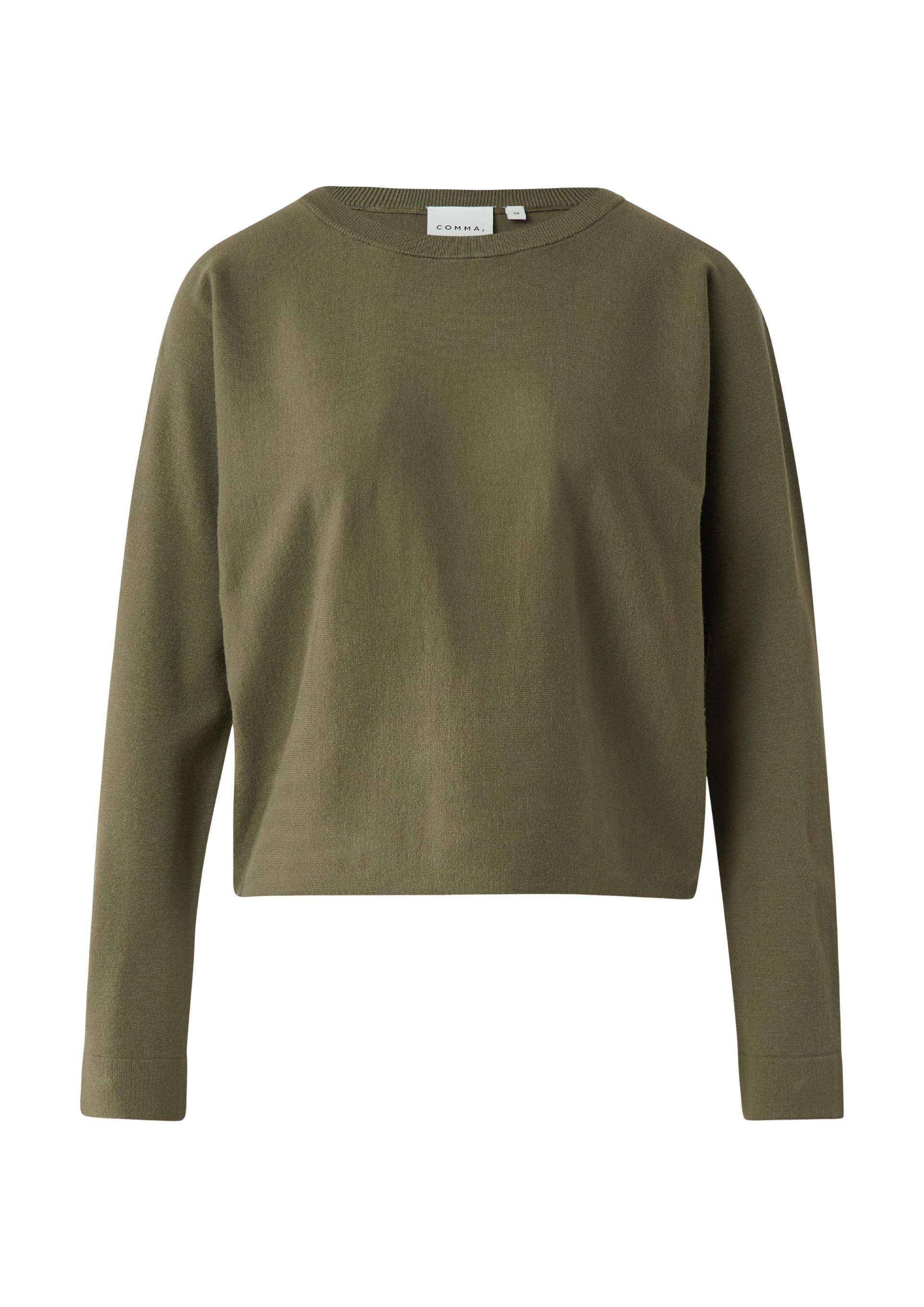 comma - Strickpullover olive - Gr. - 44 von comma