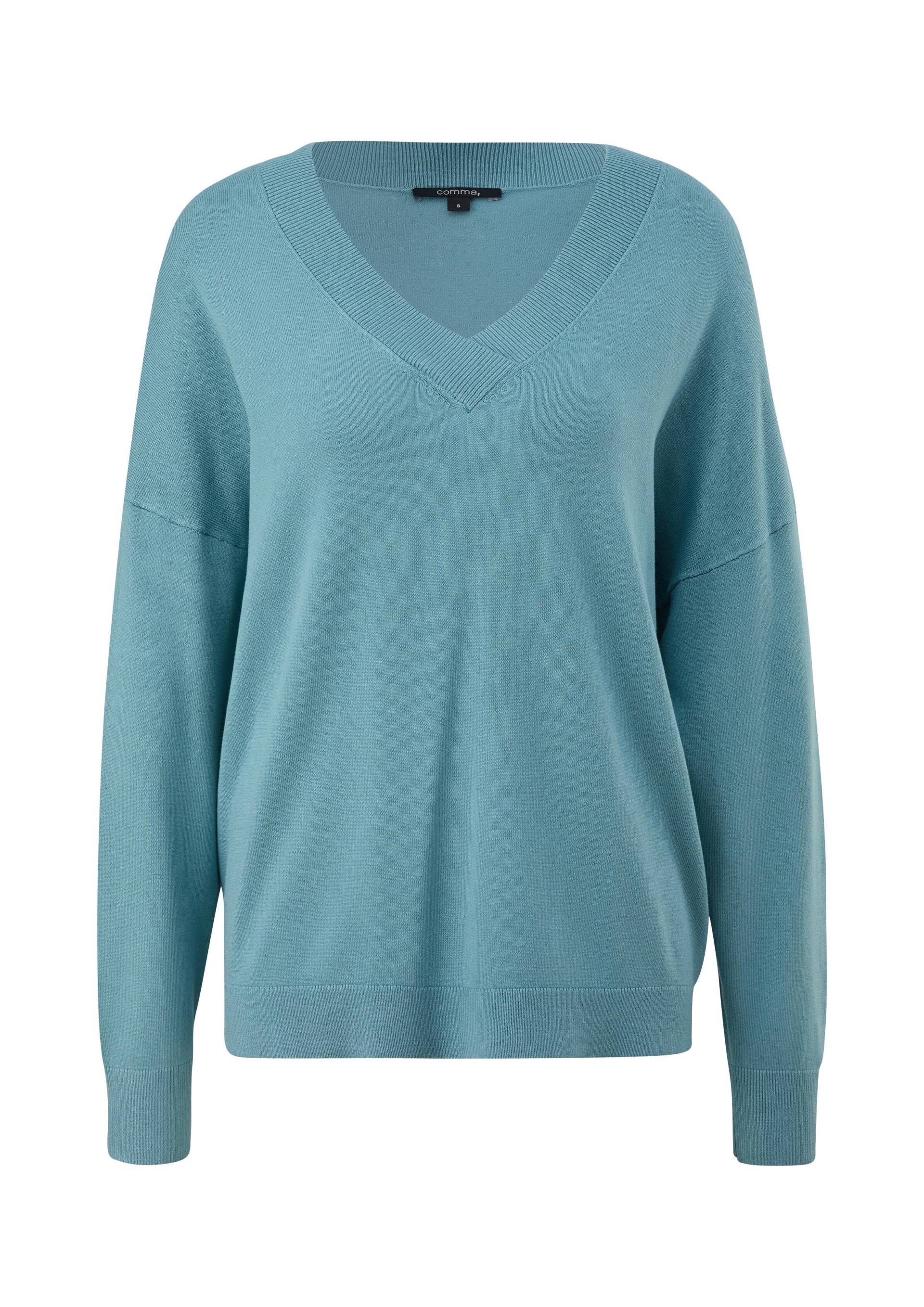 comma - Strickpullover petrol - Gr. - L von comma