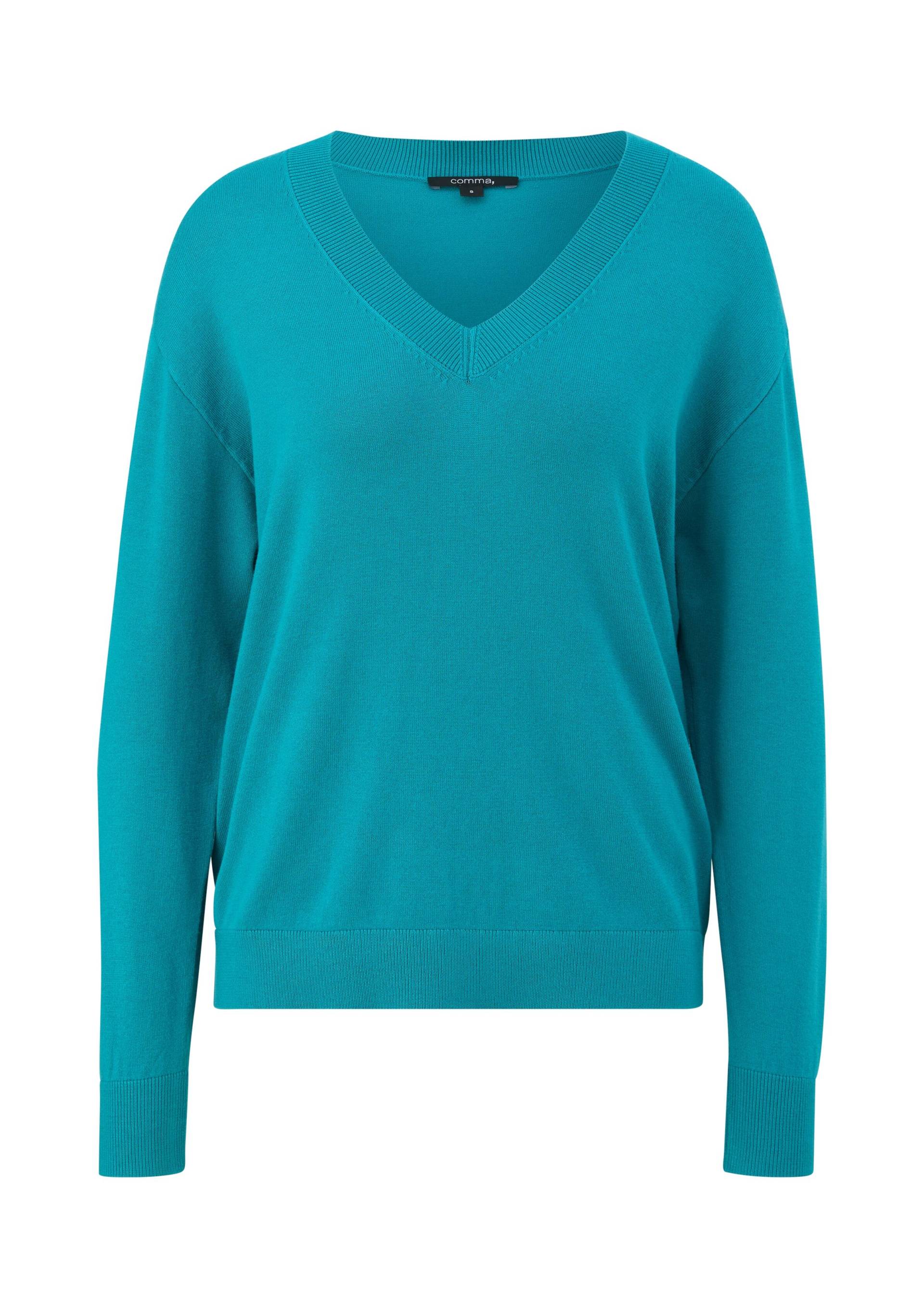 comma - Strickpullover petrol - Gr. - M von comma