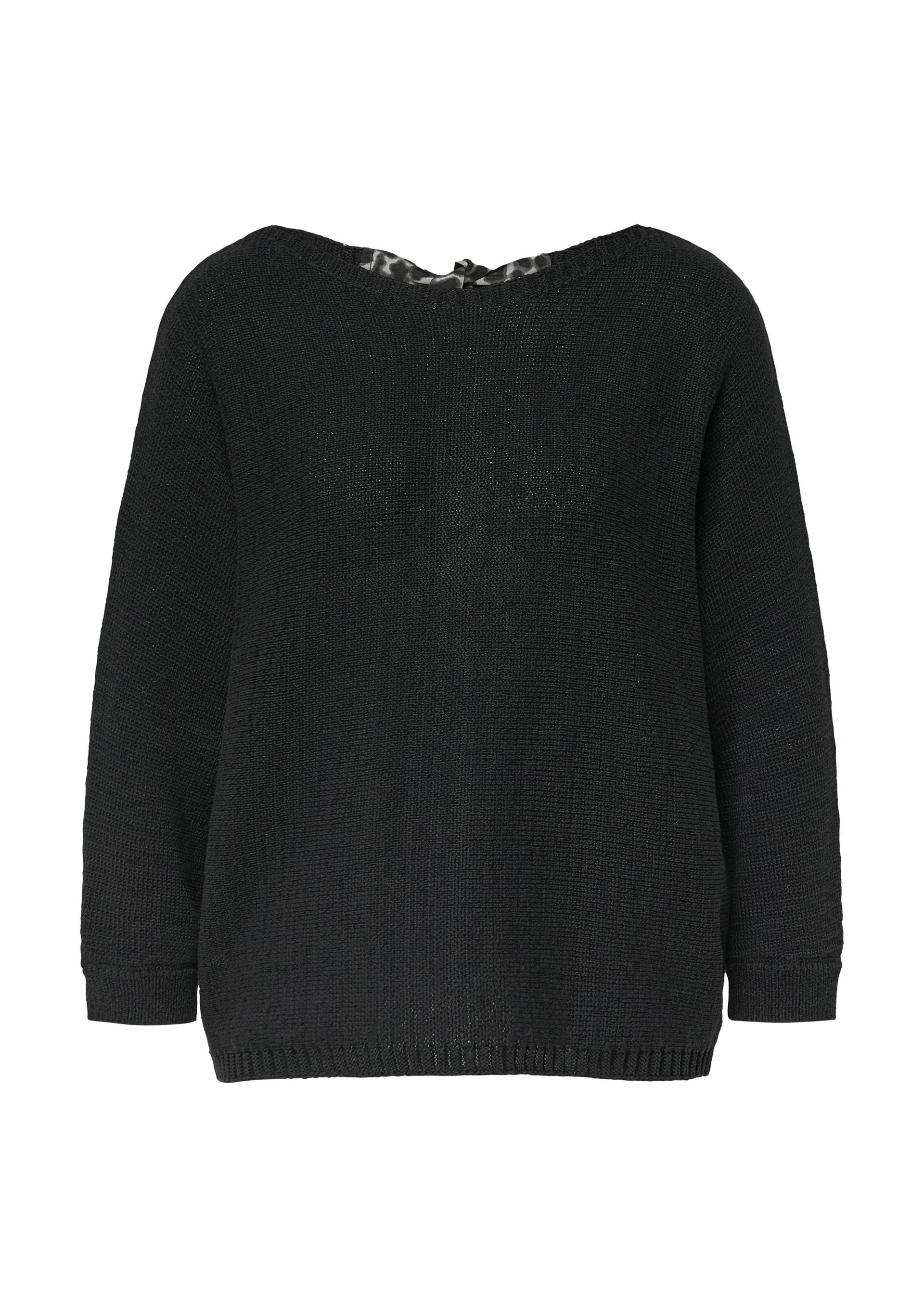 comma - Strickpullover schwarz - Gr. - 38 von comma