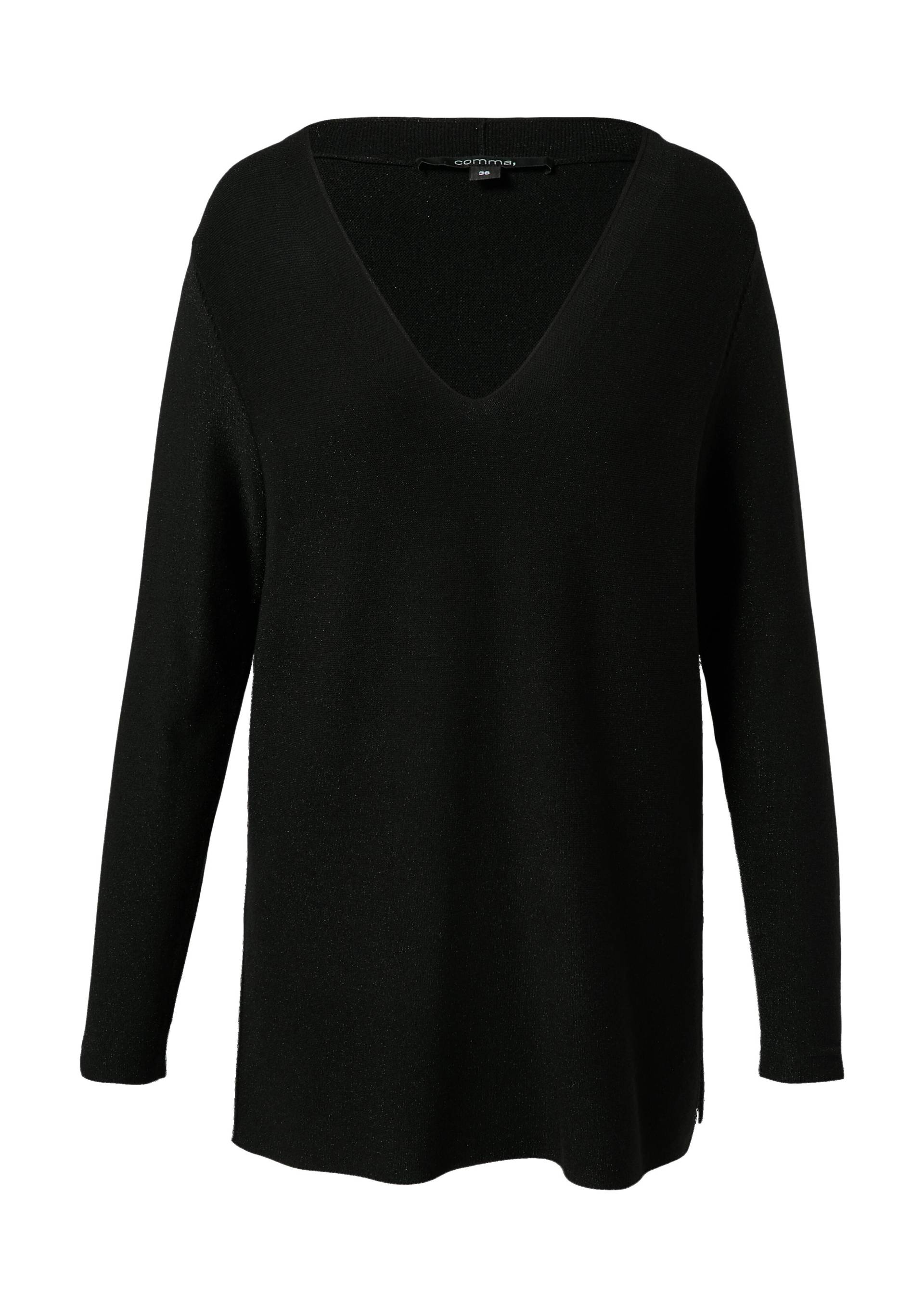 comma - Strickpullover schwarz - Gr. - 42 von comma