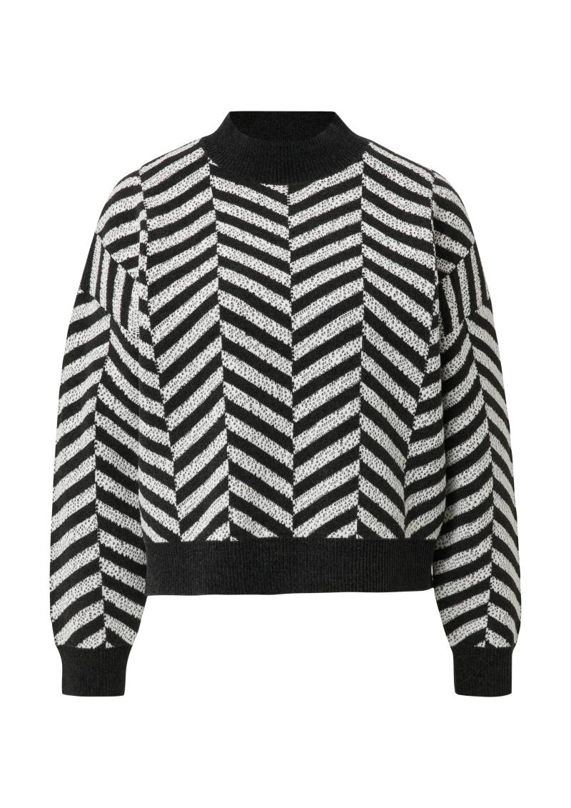 comma - Strickpullover schwarz - Gr. - 42 von comma