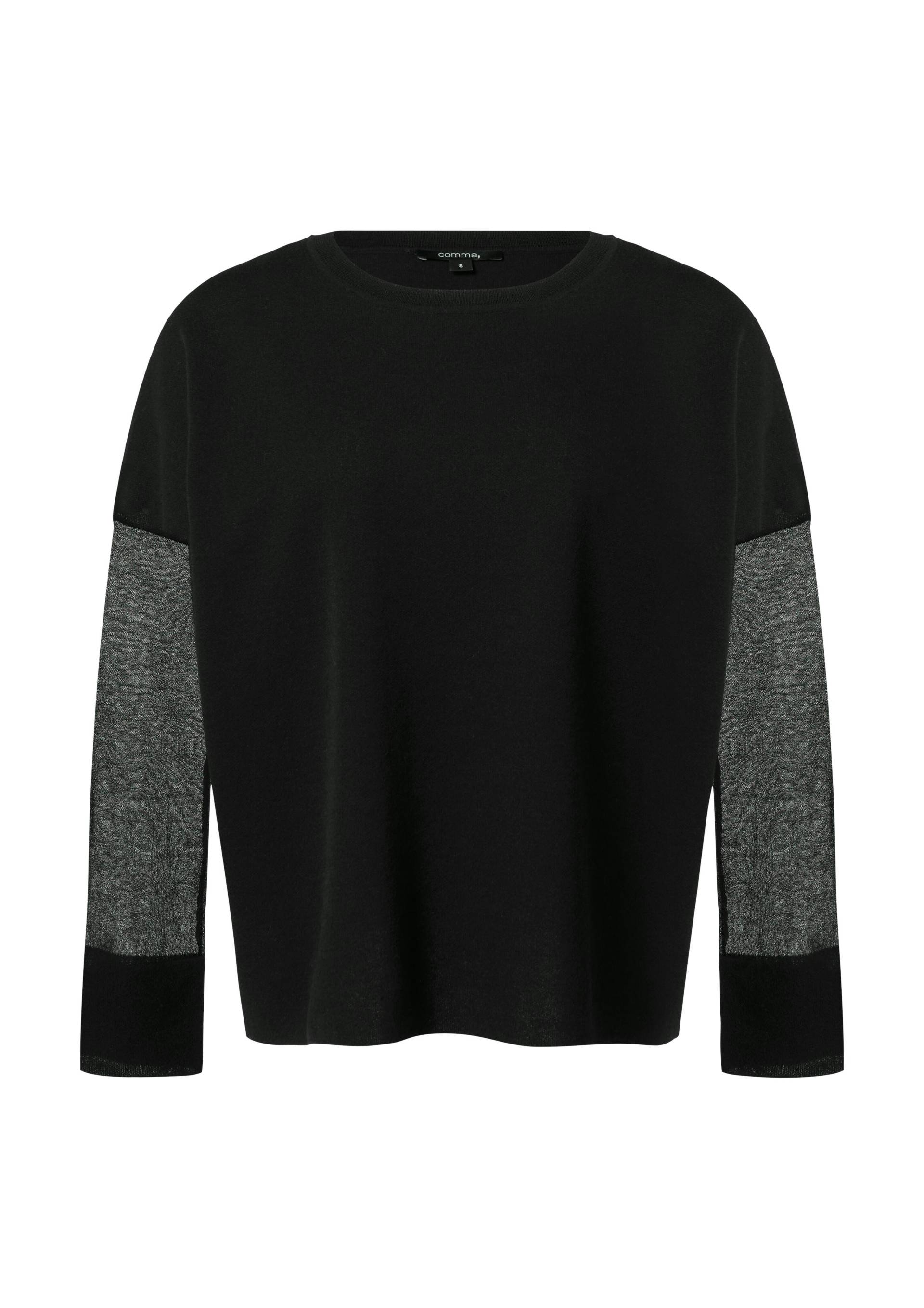 comma - Strickpullover schwarz - Gr. - S von comma