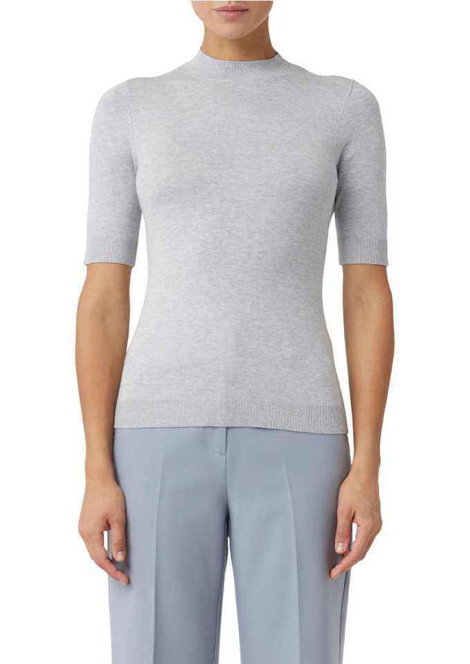 comma Strickpullover halbarm, mit Stehkragen von comma