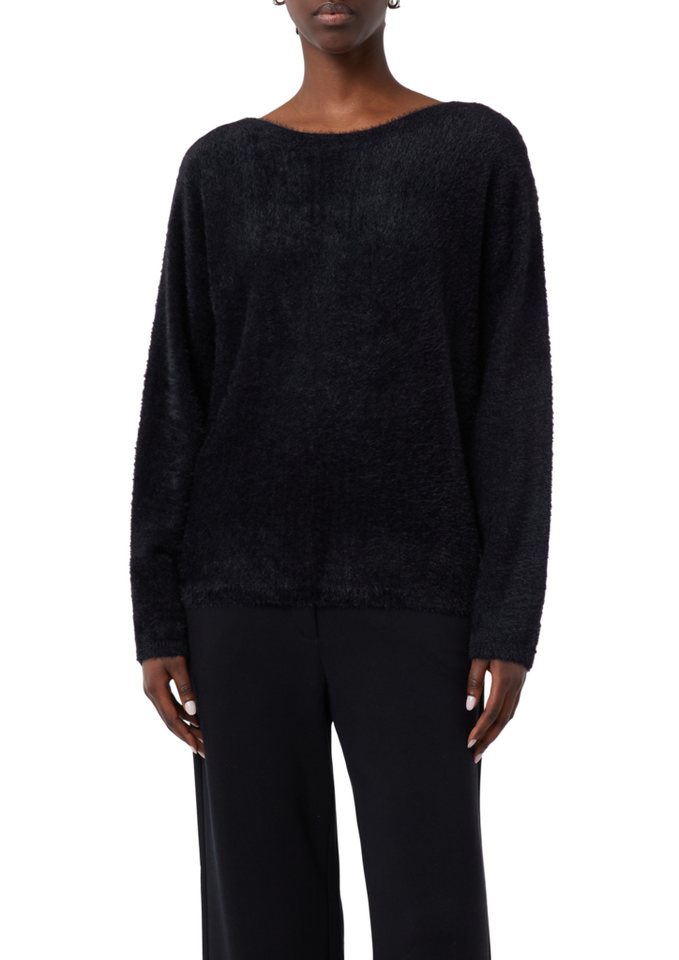 comma Strickpullover mit extra weichem Plüsch von comma