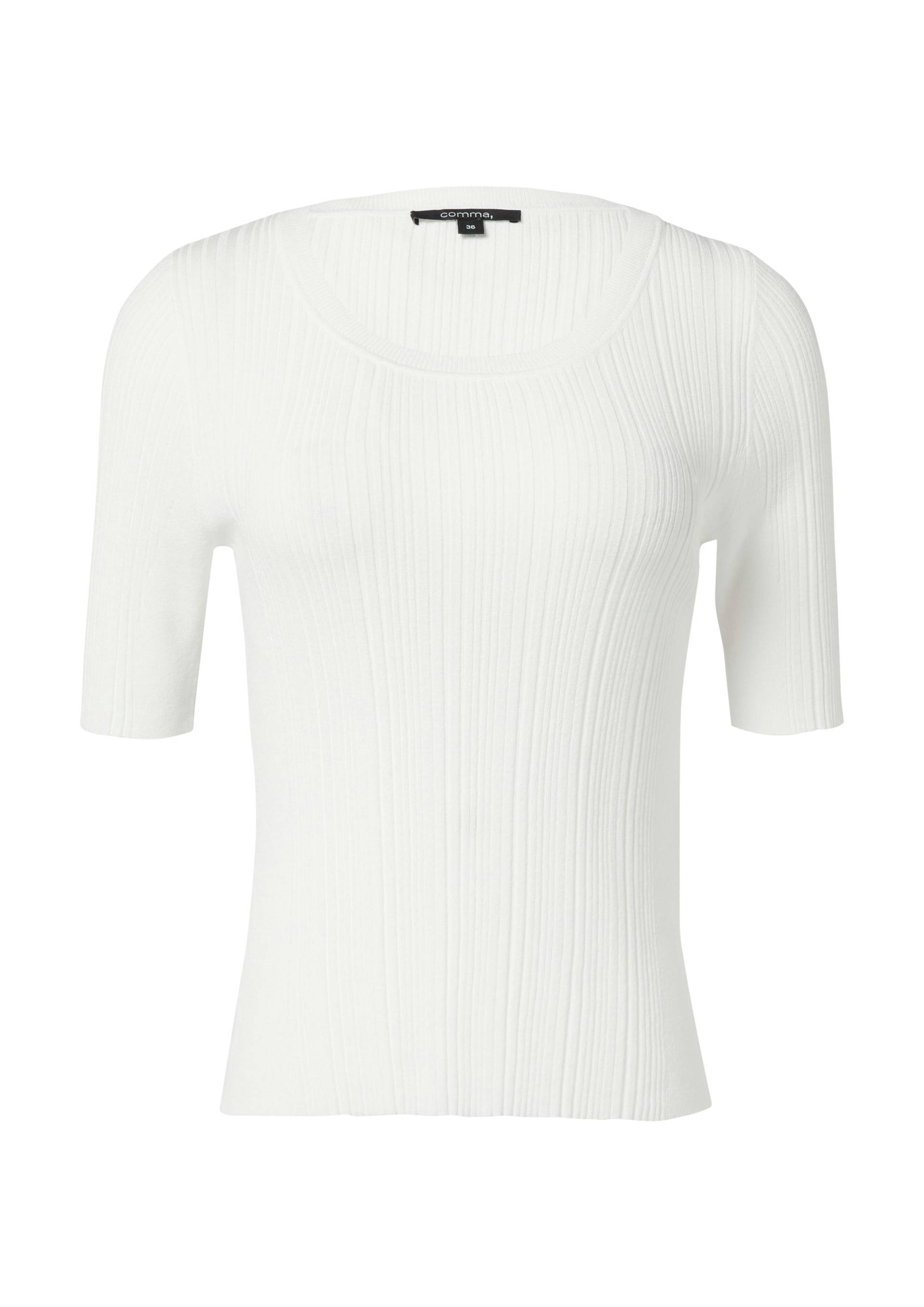 comma - Strickpullover weiß - Gr. - 34 von comma