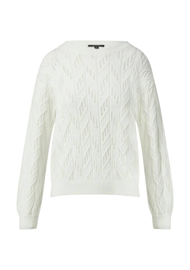 comma - Strickpullover weiß - Gr. - 36 von comma