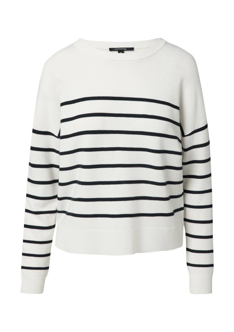 comma - Strickpullover weiß - Gr. - 38 von comma