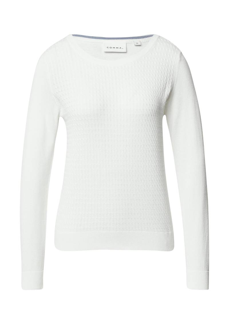 comma - Strickpullover weiß - Gr. - 42 von comma