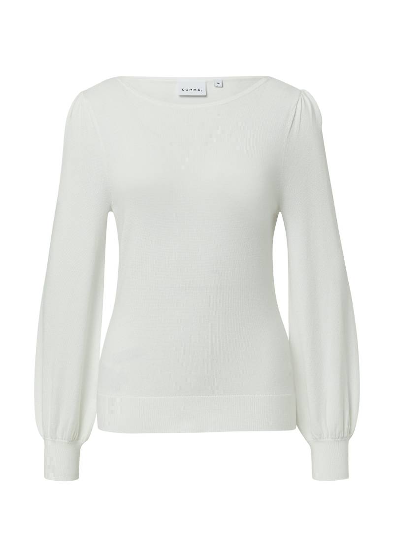 comma - Strickpullover weiß - Gr. - 42 von comma