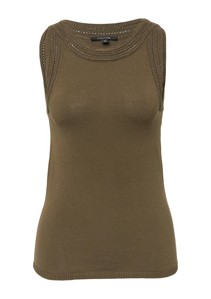 comma - Strickpullunder braun - Gr. - 40 von comma