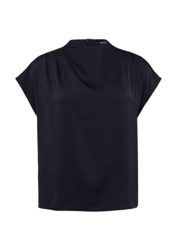 comma Strukturierte Bluse mit Falten-Detail Navy 42 von comma