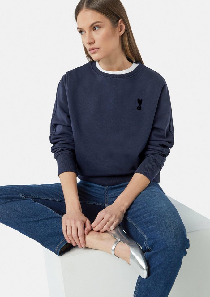 comma Sweatshirt Sweatshirt Sweatshirt im Relaxed Fit mit Stickerei von comma