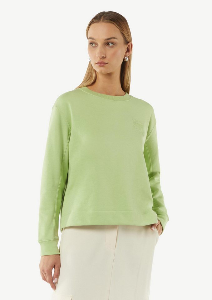 comma Sweatshirt Sweatshirt Sweatshirt aus Baumwollmix mit Stickerei von comma