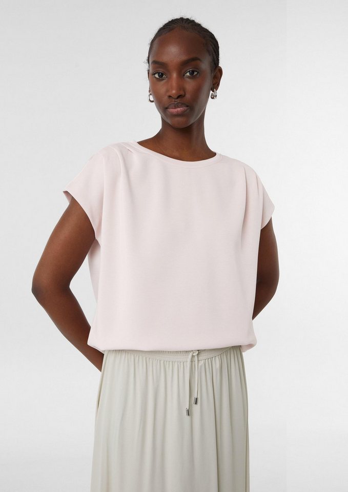 comma Sweatshirt Sweatshirt Sweatshirt aus Modalmix mit Faltendetail von comma