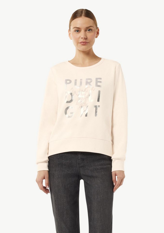 comma Sweatshirt Sweatshirt Sweatshirt mit Artwork und Rippbündchen von comma